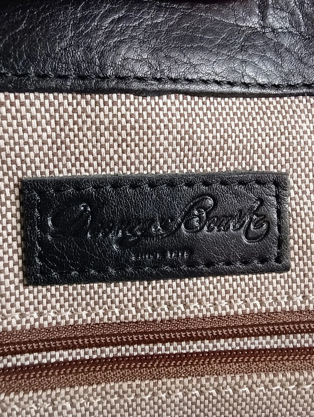 Dooney & Bourke Black Medium Priscilla Tumbled Leather Messenger Satchel